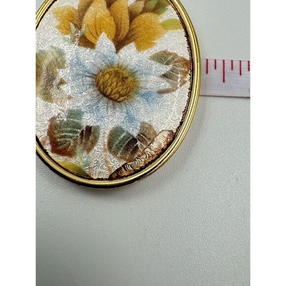 Vintage  1978 ‎ Sarah Coventry Spring Bouquet Gold Tone Flower Pendant Necklace - Picture 8 of 11